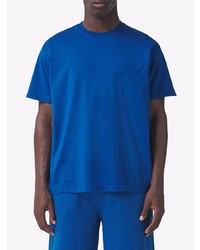 blaues T-Shirt mit einem Rundhalsausschnitt von Burberry