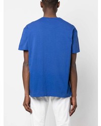 blaues T-Shirt mit einem Rundhalsausschnitt von Polo Ralph Lauren