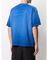 blaues T-Shirt mit einem Rundhalsausschnitt von Opening Ceremony