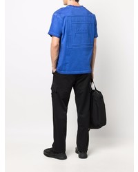 blaues T-Shirt mit einem Rundhalsausschnitt von A-Cold-Wall*