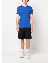 blaues T-Shirt mit einem Rundhalsausschnitt von Dolce & Gabbana