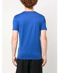 blaues T-Shirt mit einem Rundhalsausschnitt von Dolce & Gabbana