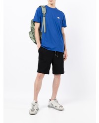 blaues T-Shirt mit einem Rundhalsausschnitt von Armani Exchange