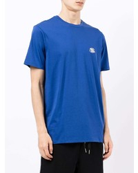 blaues T-Shirt mit einem Rundhalsausschnitt von Armani Exchange