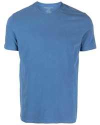 blaues T-Shirt mit einem Rundhalsausschnitt von Majestic Filatures