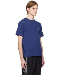 blaues T-Shirt mit einem Rundhalsausschnitt von BAPE