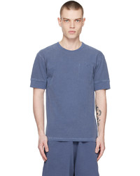 blaues T-Shirt mit einem Rundhalsausschnitt von Nigel Cabourn