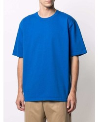 blaues T-Shirt mit einem Rundhalsausschnitt von Heron Preston for Calvin Klein