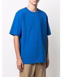 blaues T-Shirt mit einem Rundhalsausschnitt von Heron Preston for Calvin Klein