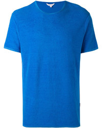 blaues T-Shirt mit einem Rundhalsausschnitt von Orlebar Brown