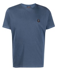 blaues T-Shirt mit einem Rundhalsausschnitt von Parajumpers