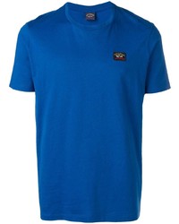 blaues T-Shirt mit einem Rundhalsausschnitt von Paul & Shark