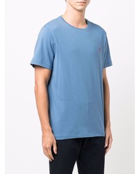 blaues T-Shirt mit einem Rundhalsausschnitt von Polo Ralph Lauren