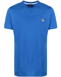 blaues T-Shirt mit einem Rundhalsausschnitt von PS Paul Smith