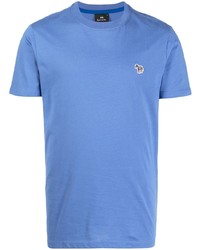 blaues T-Shirt mit einem Rundhalsausschnitt von PS Paul Smith