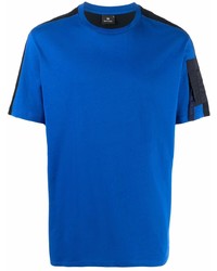 blaues T-Shirt mit einem Rundhalsausschnitt von PS Paul Smith