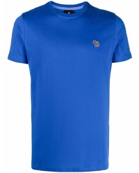 blaues T-Shirt mit einem Rundhalsausschnitt von PS Paul Smith