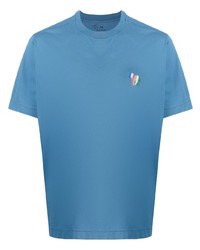 blaues T-Shirt mit einem Rundhalsausschnitt von PS Paul Smith