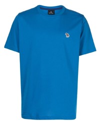 blaues T-Shirt mit einem Rundhalsausschnitt von PS Paul Smith