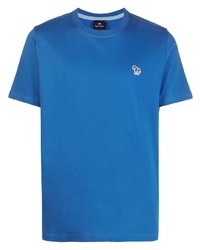 blaues T-Shirt mit einem Rundhalsausschnitt von PS Paul Smith