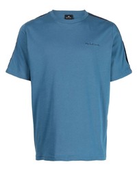 blaues T-Shirt mit einem Rundhalsausschnitt von PS Paul Smith