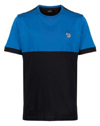 blaues T-Shirt mit einem Rundhalsausschnitt von PS Paul Smith