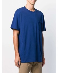 blaues T-Shirt mit einem Rundhalsausschnitt von Closed