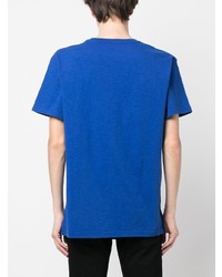 blaues T-Shirt mit einem Rundhalsausschnitt von Closed