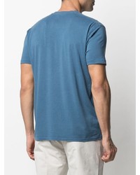 blaues T-Shirt mit einem Rundhalsausschnitt von Tom Ford