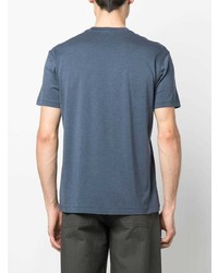 blaues T-Shirt mit einem Rundhalsausschnitt von Tom Ford