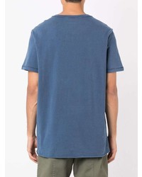 blaues T-Shirt mit einem Rundhalsausschnitt von OSKLEN