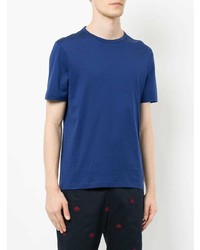 blaues T-Shirt mit einem Rundhalsausschnitt von Gieves & Hawkes