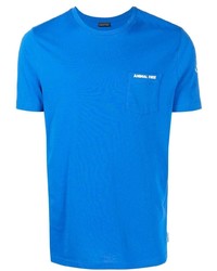 blaues T-Shirt mit einem Rundhalsausschnitt von Save The Duck
