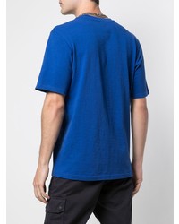 blaues T-Shirt mit einem Rundhalsausschnitt von Supreme