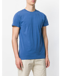 blaues T-Shirt mit einem Rundhalsausschnitt von A.P.C.