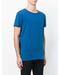 blaues T-Shirt mit einem Rundhalsausschnitt von Tomas Maier