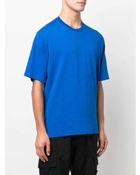 blaues T-Shirt mit einem Rundhalsausschnitt von DSQUARED2