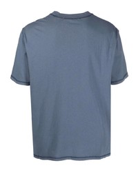 blaues T-Shirt mit einem Rundhalsausschnitt von AFFIX