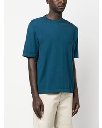 blaues T-Shirt mit einem Rundhalsausschnitt von Lardini