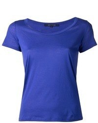 blaues T-Shirt mit einem Rundhalsausschnitt von Sofie D'hoore