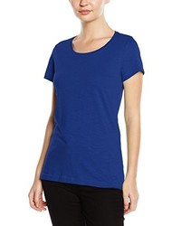 blaues T-Shirt mit einem Rundhalsausschnitt von Stedman Apparel