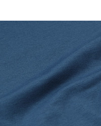 blaues T-Shirt mit einem Rundhalsausschnitt von Zimmerli