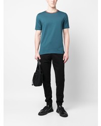 blaues T-Shirt mit einem Rundhalsausschnitt von Paul Smith