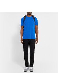 blaues T-Shirt mit einem Rundhalsausschnitt von Alexander Wang