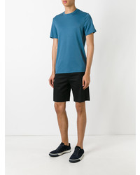 blaues T-Shirt mit einem Rundhalsausschnitt von Michael Kors Collection