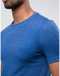 blaues T-Shirt mit einem Rundhalsausschnitt von Asos