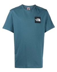 blaues T-Shirt mit einem Rundhalsausschnitt von The North Face