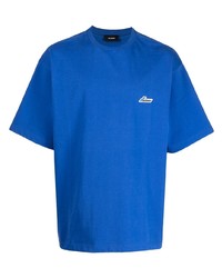 blaues T-Shirt mit einem Rundhalsausschnitt von We11done