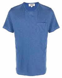 blaues T-Shirt mit einem Rundhalsausschnitt von YMC