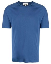 blaues T-Shirt mit einem Rundhalsausschnitt von YMC